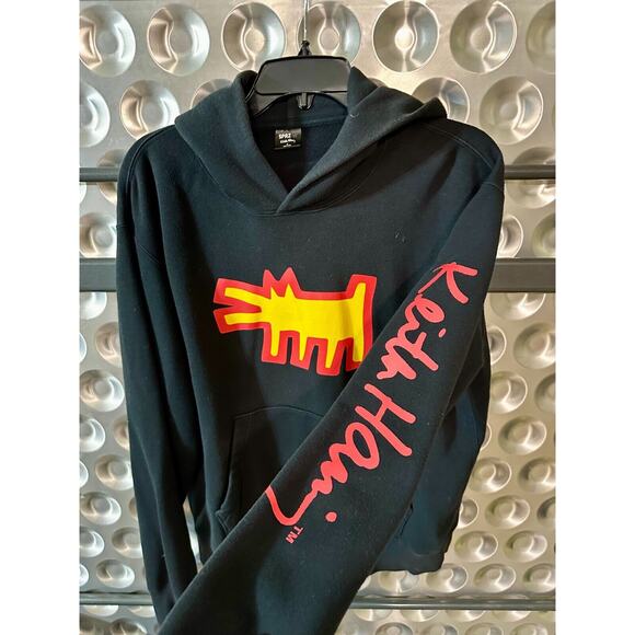 Keith Haring Dog Hoodie | Size Small | Uniqlo MoMA SPRZ NY | Rare - Picture 3 of 4